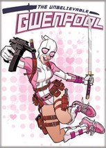 Marvel Comics Unbelievable Gwenpool Gwen Stacy as Spider Woman Fridge Magnet NEW - £3.17 GBP