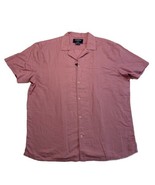 Chubbies The Magnolia Linen Sunday Shirt New with tags Mens XL Pink Button Up  - $29.03