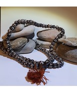 Antique Sky Bone Mala Etched Mantra Healing Soul Recovery Blessed Life - $360.00