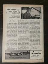 Vintage 1961 Lake Aircraft Corporation CB-1 Computers  Full Page Origina... - $6.64