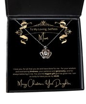 Mom Mommy Mother Mum Stepmom Christmas Xmas Gifts-Exquisite Crown Necklace with  - £39.65 GBP