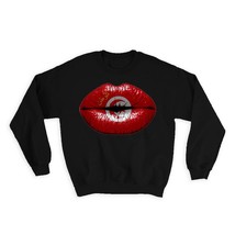 Lips Tunisian Flag : Gift Sweatshirt Tunisia Expat Country For Her Woman Feminin - $28.95