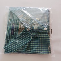Duluth Trading Co Shirt Men's Green Plaid Cotton Shirt Wrinkle Fighter Sz L Tall image 14
