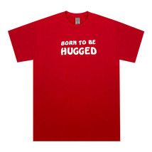 Vintage 80s 90s Born To Be Hugged Graphic Trendy Love TShirt ❤️ - £7.56 GBP+
