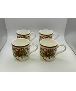 Set of 4 Tiffany &amp; Co. HOLIDAY Ribbon Christmas Mugs Made in Japan # - £379.26 GBP