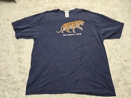 Vintage Y2K 00s Detroit Zoo Tiger Stripes Nature XXL T-Shirt Offcial Ani... - £16.75 GBP