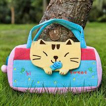 [Sweet Cat] Embroidered Applique Kids Mini Handbag / Cosmetic Bag / Travel Wa... - £16.92 GBP