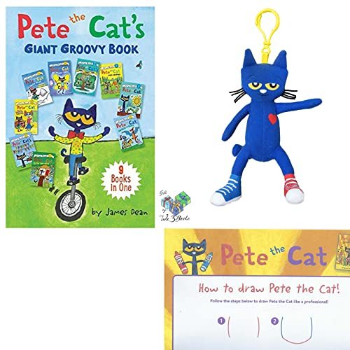 Pete The Cat Book Collection by James Dean (I Can Read), MerryMakers Backpack Pu - £22.11 GBP