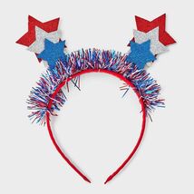 Americana Star and Tinsel Headband Red White Blue Multi-Color - $53.22 MXN Americana Star and Tinsel Headband Red White Blue Multi-Color - $53.22 MXN