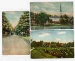 3 Westfield New Jersey Postcards Presbyterian Church Mountain Ave Park W... - $17.82