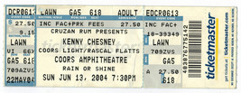 Kenny Chesney Coors Amp Ticket Stub From 2004 With Rascal Flatts Cruzan ... - £5.46 GBP