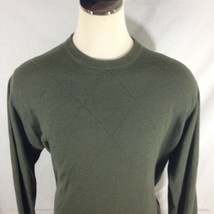 Dockers Men&#39;s Long Sleeve Crew Neck Sweater Olive Green Sz XL - £7.66 GBP