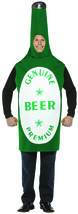 Rasta Imposta Lightweight Beer Bottle Costume, Green/White, One Size - £98.04 GBP