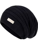 60% Cashmere Slouchy Beanie for Women, Knit Beanie Hat for Winter and Fa... - £14.45 GBP
