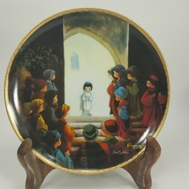 Precious Moments Jesus Is The Temple Bible Stories Plate Hamilton /w Coa BFHL8 - £4.66 GBP