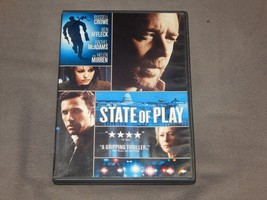 State of Play Region 1 DVD 2009 Drama Russell Crowe Free Shipping Widescreen - £3.94 GBP