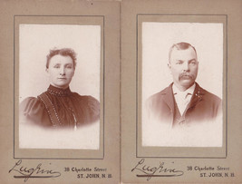 Cornelius F. Keast &amp; Wife Emma Lozetta Sherwood (2) Photos - St. John, NB Canada - £27.57 GBP