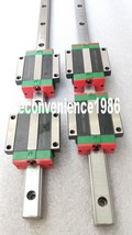 2 pcs HGR45-1500mm HG Linear rail &amp; 4 pcs HGW45CC Block Bearing - £619.48 GBP