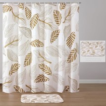2 Pcs Shower Curtain, Heavy Duty Polyester Fabric Shower (72&quot;x72&quot;, Maple Leaves) - £11.40 GBP