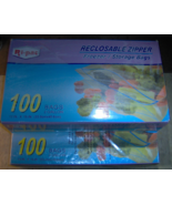 2 gallon Clear Freezer Storage Bags reclosable zipper 200 Bag Total Ri-P... - $193.03