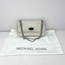 Michael Kors Women’s Jet Set Small Shoulder Flap Bag Chain Strap White L... - $39.55