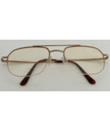 Halston Eyewear 83 Gold Semi-Rimless Aviator Eyeglasses Frame w/ Flexhin... - €33,40 EUR