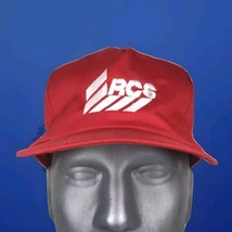 RCS Red Snapback fits all Vintage Made in USA Cap Hat Trucker Dad Embroi... - £14.95 GBP