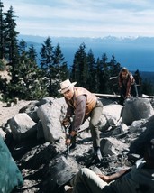 Bonanza Lorne Greene on mountain top 8x10 Real Photo - $10.99