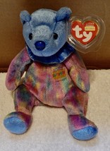 TY Beanie Baby September Teddy Birthday Bear 8&quot;2001 Mint Tag Stuffed Animal 258D - £6.38 GBP