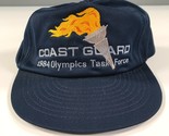 Vintage Coast Protector Gorra Plana Azul Marino 1984 Olimpiadas Task Fue... - £18.48 GBP