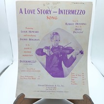 A Love Story Intermezzo Vintage Sheet Music By Edward Schuberth &amp; Co. Leslie How - $7.85