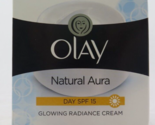 Olay Natural Aura Day SPF 15 Glowing Radiance Cream 1.7 oz / 50 g - $15.06