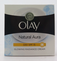 Olay Natural Aura Day SPF 15 Glowing Radiance Cream 1.7 oz / 50 g - $15.06