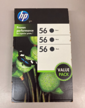 Lot of 2 Genuine HP 56 Black Ink Cartridge for DeskJet 450 5150 - New Op... - $14.95