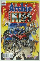 Signed By Original 3 Kiss Founders Paul Ace Peter &quot;Archie Meets Kiss&quot; +2COA - £389.34 GBP
