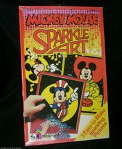 NEW IN BOX VINTAGE 1991 MICKEY MOUSE SPARKLE ART COLORFORMS DISNEY WORLD... - $33.25