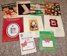 Lot 9 Cross Stitch Christmas Booklets Leaflets Magazine++ +Patterns NICE... - £6.69 GBP