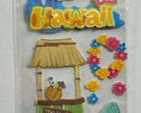 Recollections Dimensional 3D Stickers Hawaii Tiki Hut Surf Board 9 Pieces - $8.90