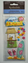 Recollections Dimensional 3D Stickers Hawaii Tiki Hut Surf Board 9 Pieces - $8.90