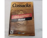 Cossacks European Wars Gold Edition Manual - $14.25
