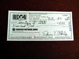 Buzz Aldrin Apollo 11 Nasa Astronaut 2ND The Moon Signed Auto Full Name Check - £699.96 GBP