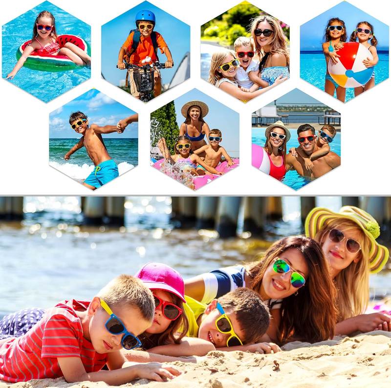 GIFTINBOX Kids Sunglasses Bulk, 24Pack Kids Sunglasses Party Favor with UV400 Pr Item image 7