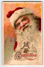 Santa Claus Long Beard Joyful Christmas Postcard John Winsch 1913 Germany - £31.78 GBP