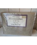 Soft as a Cloud Micro Fiber Soft &amp; Silky Easy Care King Sheet Set - $24.74