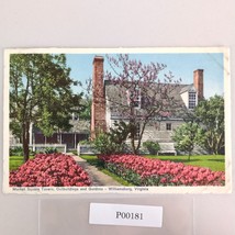 Vtg Market Square Tavern Gardens Colonial Williamsburg Virginia Postcard... - $7.88