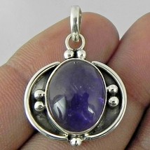 925 Sterling Silver Pendant Necklace Amethyst Handmade Jewelry PS-2004 - £31.01 GBP