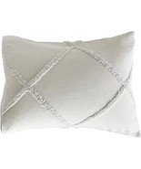 Peri Home Chenille Lattice King Pillow Sham in Grey - $14.26