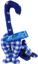 Handmade &quot;Cat&quot; toy in blue cotton - 1R01 - $49.68 CAD