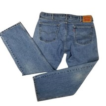 Levis 505 Jeans Sz W40 L32 Straight Medium Blue Wash 100% Cotton (30&quot; in... - £17.17 GBP