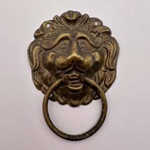 Vintage Antique Art Small Furniture Door Cabinet Knob Handle Copper Bras... - $115.00